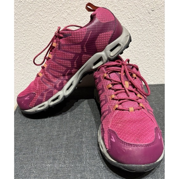 Columbia Outdry Womens Hiking Shoes Outdoor Waterproof Sz 9 Maroon - Picture 3 of 7